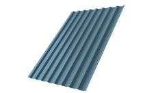 Профнастил С20B 0,45 Drap TX с пленкой RAL 5024 пастельно-синий
