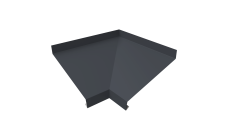 Угол отлива внутренний 250 0,45 Drap ST lite с пленкой RAL 7024 мокрый асфальт