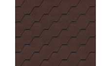 Черепица гибкая RoofShield Классик Стандарт коричневый с оттенением