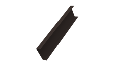 Декоративная накладка на столб универсальная 62х55 для забора жалюзи 0,45 Drap-double TX RR 32 темно-коричневый (1,8м)
