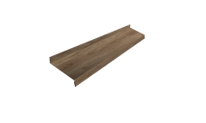 Отлив простой 100 0,45 Print Elite White Wood TwinColor (2м)