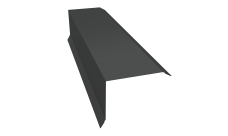 Планка торцевая 80х100 Grand Line 0,5 Satin Matt TX RAL 7016 антрацитово-серый (2м)