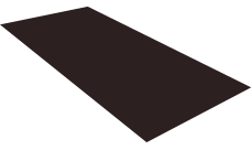 Плоский лист Grand Line 0,45 Drap ST RAL 9005 черный