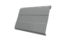 Софит Вертикаль 0,2 prof Grand Line 0,45 PE с пленкой RAL 9006 бело-алюминиевый