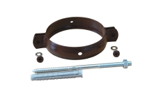 Хомут трубы на кирпич GL PU 100 мм RAL 8017 шоколад