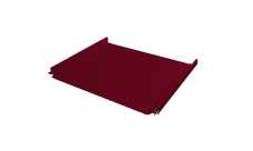 Кликфальц Pro Gofr Grand Line 0,45 PE с пленкой на замках RAL 3003 рубиново-красный