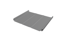 Кликфальц Pro Line Grand Line 0,5 Satin с пленкой на замках RAL 9006 бело-алюминиевый