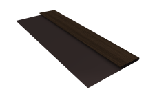 Планка стартовая Блок-Хаус новый Grand Line 0,45 Принт Элит Кофейное дерево TwinColor (2м)