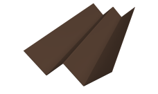 Угол внутренний фибросайдинга Slim 0,5 Satin с пленкой RAL 8017 шоколад (2м)