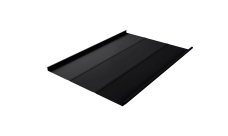 Фальц двойной стоячий Line Grand Line 0,5 Satin с пленкой на замках RAL 9005 черный