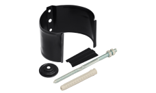 Кронштейн трубы на кирпич Grand Line PU матовый 90 мм RAL 9005 черный