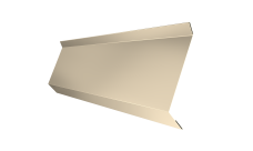 Планка примыкания в штробу 60 0,5 Satin с пленкой RAL 1015 светлая слоновая кость (2м)