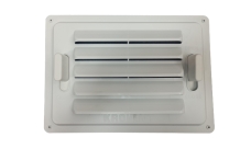 Решетка вентиляционная регулируемая для цоколя Krovent сигнальный белый