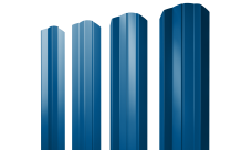 Штакетник М-образный A фигурный Grand Line 0,5 Satin RAL 5005 сигнальный синий