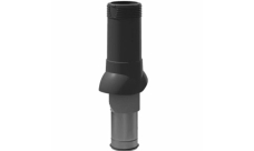 Выход вентиляционный изолированный ТехноНИКОЛЬ D125/160 черный