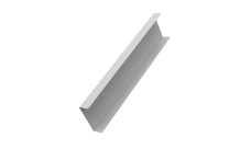 Декоративная накладка на столб универсальная 80х80 для забора жалюзи 0,45 PE-Double RAL 9003 сигнальный белый (1,8м)