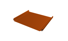 Кликфальц Pro Gofr Grand Line 0,45 PE с пленкой на замках RAL 2004 оранжевый