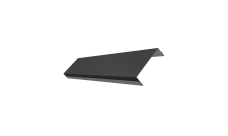 Ламель обратная 100 забора жалюзи Texas Grand Line 0,45 PE RAL 7016 антрацитово-серый