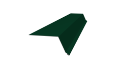 Планка капельник 100х55 0,45 PE-Double с пленкой RAL 6005 зеленый мох (3м)