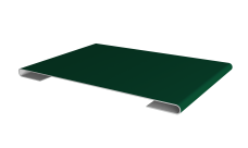 Планка стыковочная Grand Line 0,5 PE lite с пленкой RAL 6005 зеленый мох (2м)