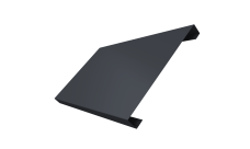 Ламель лицевая 200 забора жалюзи Texas Grand Line 0,45 PE-Double RAL 7024 мокрый асфальт