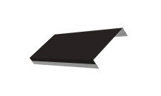 Ламель обратная 125 забора жалюзи Texas 0,5 Satin RAL 9005 черный