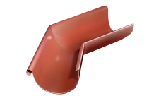 Угол желоба внешний Grand Line PU 135 гр 125 мм RAL 8004 терракота