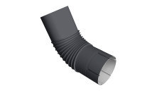 Колено трубы Vortex Project 146мм RAL 7024 мокрый асфальт