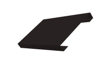 Ламель лицевая 150 забора жалюзи Texas Grand Line 0,45 Drap-double TX RAL 9005 черный