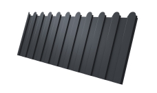 Профнастил С8A v01 фигурный 0,45 Drap TwinColor RAL 7024 мокрый асфальт