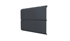 Софит ЭкоБрус new Grand Line без перфорации 0,45 PE с пленкой RAL 7024 мокрый асфальт