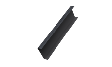 Декоративная накладка на столб универсальная 80х80 для забора жалюзи 0,45 Print Premium Grey Wood TwinColor (3м)