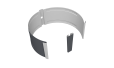 Крепление трубы круглой на кирпич Vortex Project 146мм RAL 7024 мокрый асфальт