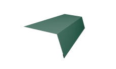 Планка карнизная для мягкой кровли 100х65 Grand Line 0,45 Drap TX RAL 6005 зеленый мох (2м)