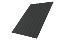 Профнастил С10B Grand Line 0,5 Satin RAL 7016 антрацитово-серый