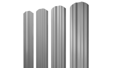 Штакетник Twin фигурный 0,45 Drap RAL 7004 сигнальный серый