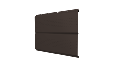 Софит ЭкоБрус new Grand Line c перфорацией 0,5 Satin с пленкой RR 32 темно-коричневый