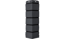 Угол Grand Line Состаренный кирпич Design графит со швом RAL 9005