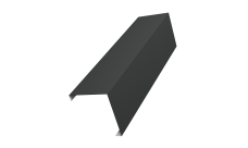 Декоративная накладка на столб универсальная угловая 80х80 для забора жалюзи Grand Line 0,5 Satin Matt TX RAL 7016 антрацитово-серый (1,8м)