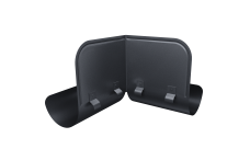 Ограничитель перелива угловой Grand Line PU матовый 125/90 RAL 7024