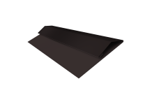 Планка стартово-финишная Экобрус Grand Line 0,45 Drap-double TX RAL 9005 черный (2м)