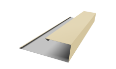 Планка торцевая страховочная Grand Line 0,45 Drap TX RAL 1015 светлая слоновая кость (2м)