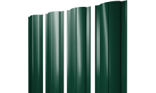 Штакетник Круглый с прямым резом Grand Line 0,5 Satin RAL 6005 зеленый мох