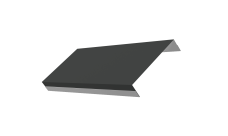 Ламель обратная 125 забора жалюзи Texas Grand Line 0,5 Satin Matt TX RAL 7016 антрацитово-серый