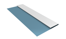 Планка стартовая Блок-Хаус новый Grand Line 0,45 Drap ТХ RAL 5024 пастельно-синий (2м)