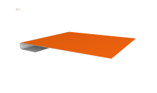 Планка завершающая 0,45 PE с пленкой RAL 2004 оранжевый (2м)