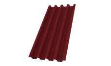 Профнастил Н75R 0,5 PE lite RAL 3005 красное вино