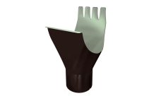 Воронка Grand Line ПЭ матовый 125/90мм RAL 8017 шоколад