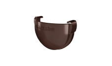 Заглушка желоба Дизайн 135 ПВХ Grand Line шоколадный (RAL 8017)