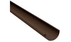 Желоб полукруглый GL PU Matt 125 мм 3 м RAL 8017 шоколад